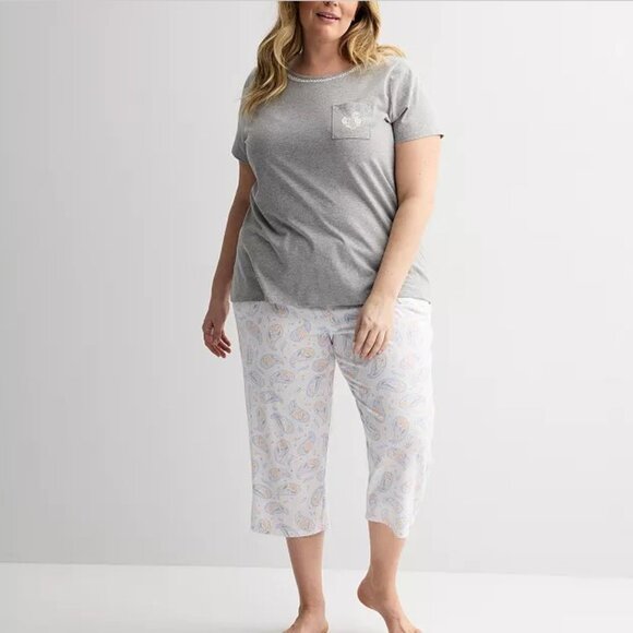 Croft & Barrow Top & Capri Pajama XXL - Picture 1 of 9